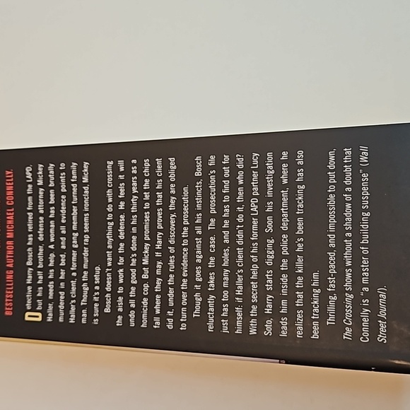 Michael Connelly The Crossing A Bosch Novel 1st Edt. 2015 Hardcover Little Brown - Picture 8 of 17